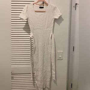 d’abea fitted white dress